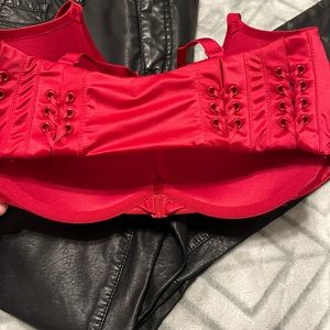 Victoria’s Secret red lace back bra